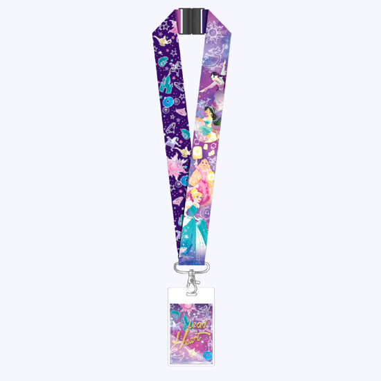 Picture of Disney Princess Deluxe Purple Lanyard With Card Holder