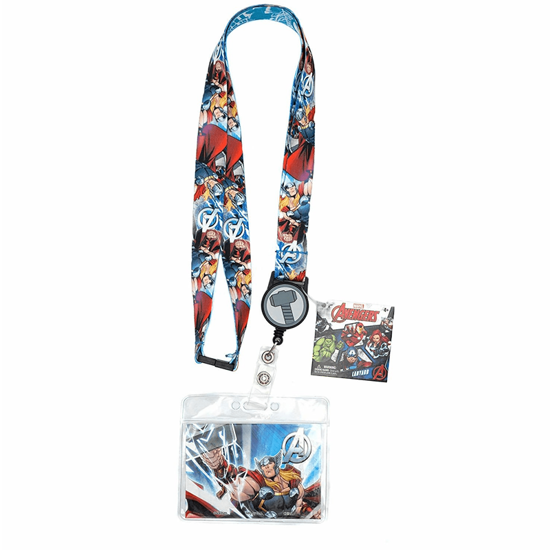 Picture of Marvel Thor Lanyard with Zip Lock Card Holder