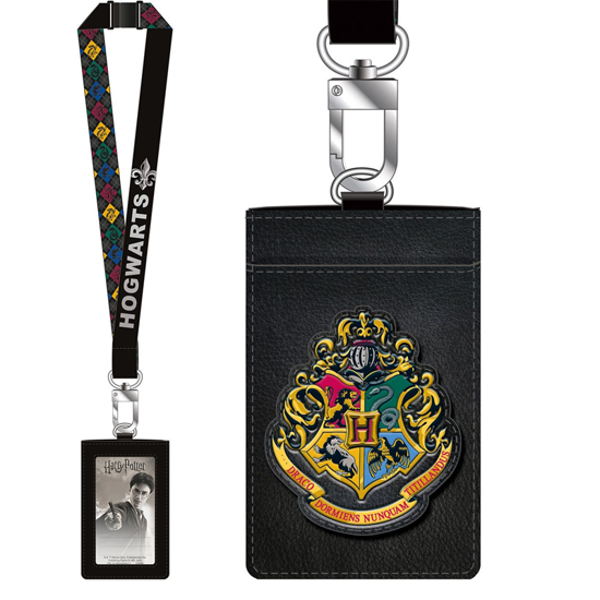 Picture of Harry Potter Hogwarts Crest Lanyard With PU Card Holder