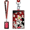 Picture of Disney Minnie Mouse Smiling Deluxe PU Card Holder With Lanyard Red