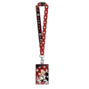 Picture of Disney Minnie Mouse Smiling Deluxe PU Card Holder With Lanyard Red