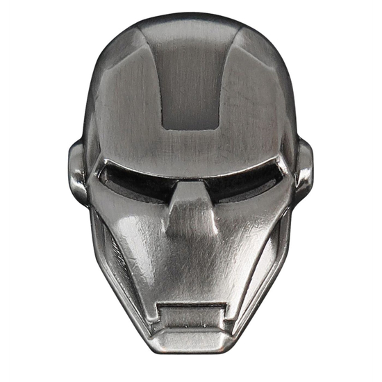 Picture of Marvel Avengers Assemble Iron Man Head Pewter Lapel Pin Silver Color