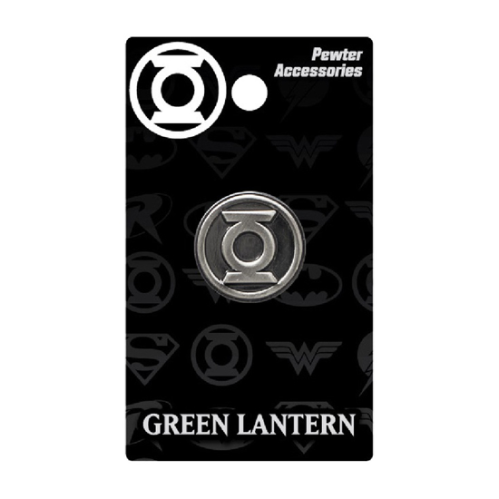 Picture of DC Comics Green Lantern Logo Pewter Lapel Pin Silver Gray