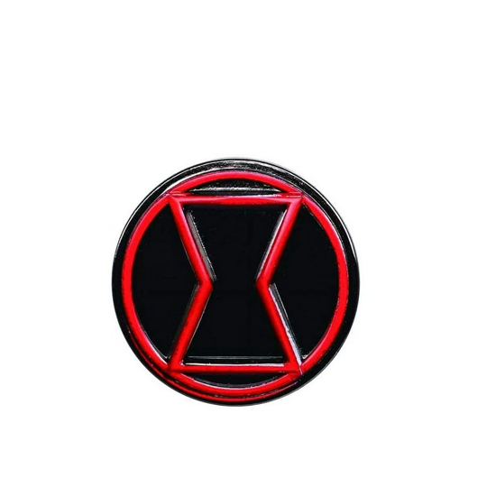 Picture of Marvel Black Widow Color Logo Pewter Lapel Pin