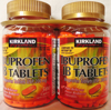 Picture of Kirkland Signature Ibuprofen IB Tablets-Caplet 2 Bottles 200 mg of 500 Tablets