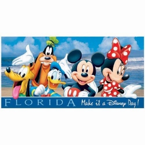Picture of Disney Mickey Mouse Donald Goofy Pluto Beach Towel