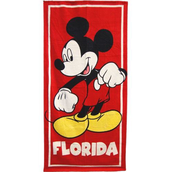 Picture of Disney Classic Mickey Red Beach Towel