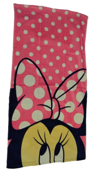 Picture of Disney Minnie Mouse 2 Piece Bath Towel Set Pink