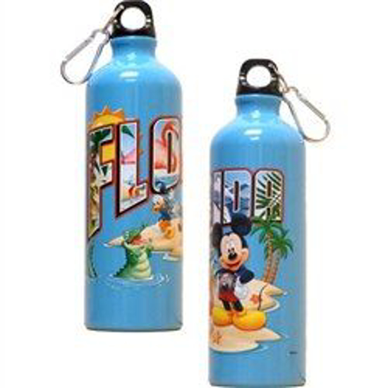 Picture of Florida Postcard Mickey Goofy Donald Aluminum Water Bottle