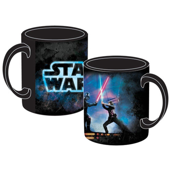Picture of Disney Star Wars Saber Fight Luke Skywalker Darth Vader 14oz Coffee Mum