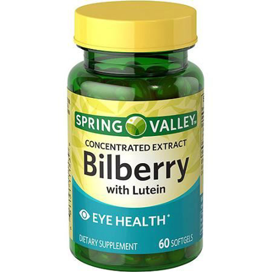 Picture of Spring Valley Softgels Bilberry 60 Softgels