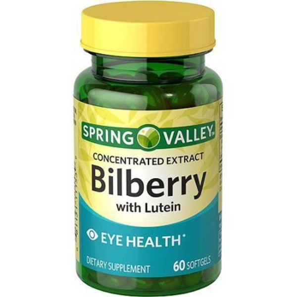 Picture of Spring Valley Softgels Bilberry 60 Softgels