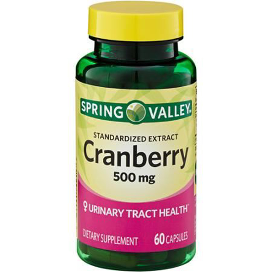 Picture of Spring Valley Super Strength Cranberry 500mg 60 Capsules