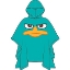 Picture of Phineas & Ferb Agent P Perry Rain Poncho