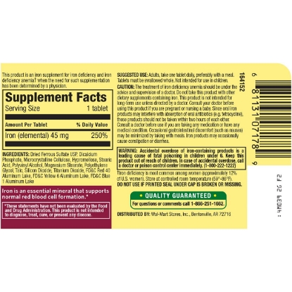 Picture of Spring Valley Slow Release Iron 45mg