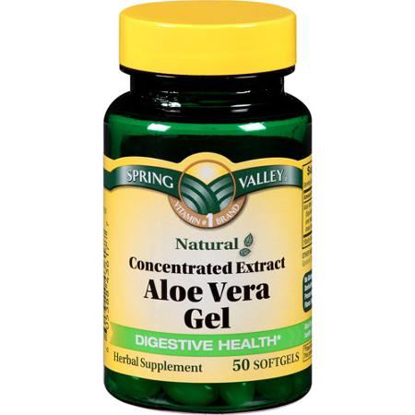 Picture of Spring Valley - Aloe Vera Gel 25 mg, Concentrated Extract, 50 Softgels