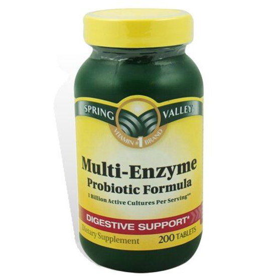 Picture of Spring Valley Multi-Enzyme Probiotic 200 Tablets