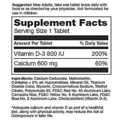 Picture of Member's Mark Calcium 600 + D3 Dietary Supplement - 600
