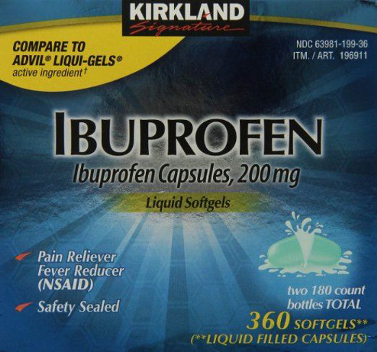 Picture of Kirkland Signature Ibuprofen 200 mg, 360 Liquid Filled Capsules