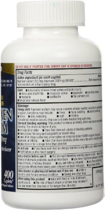 Picture of Naproxen Sodium by Kirkland Signature 400 caplets 220 mg Non Prescription Strength