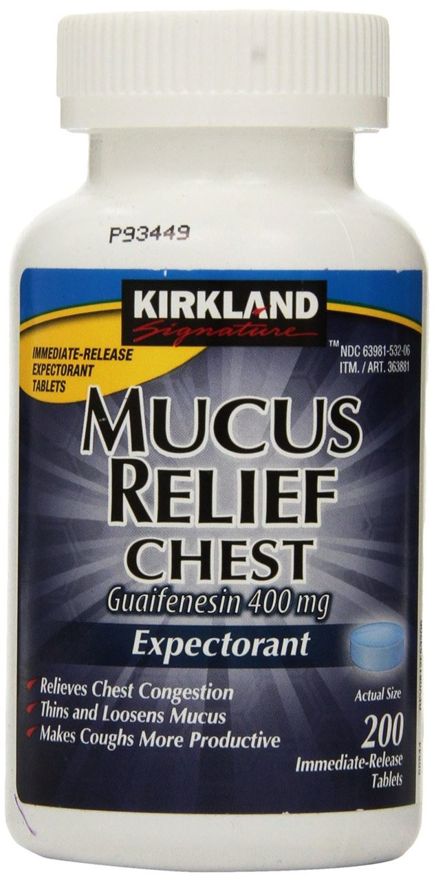 Kirkland Signature Mucus Relief Chest Expectorant