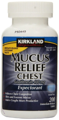 Picture of Kirkland Signature Mucus Relief Chest Expectorant Guaifenesin 400 mg