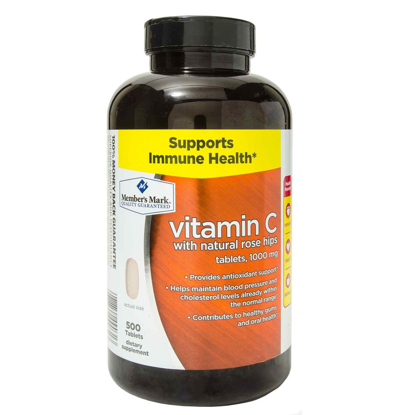 Picture of Member's Mark - Vitamin C 1000 mg With Natural Rose Hips 500 Tablets