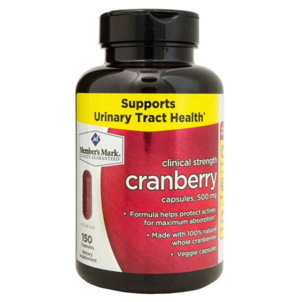 Picture of Member's Mark Clinical Strength 500mg Cranberry Dietary Supplement (150 ct.)