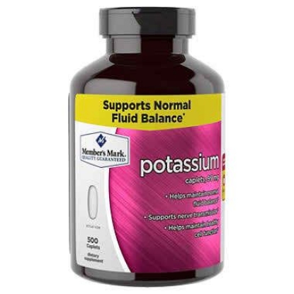 Picture of Member's Mark Potassium Caplets - 500ct