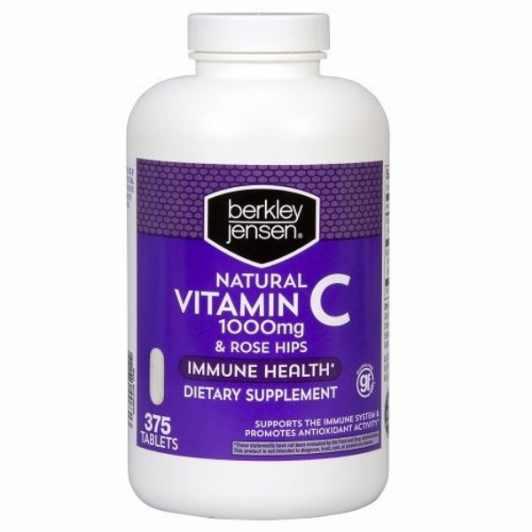Picture of Berkley Jensen Vitamin C 1000mg with Natural Rose Hips Tablets - 375 Count