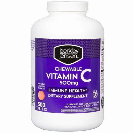 Picture of Berkley Jensen 500mg Chewable Vitamin C Tablets 500 Count