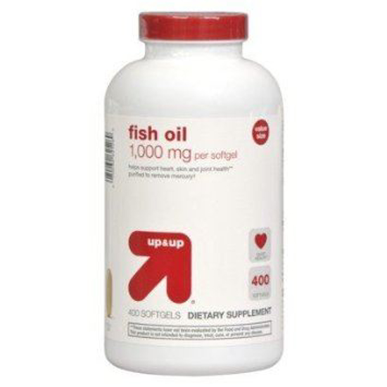 Picture of Up & Up Fish Oil 1000 Mg For Heart Skin & Joint Health 400 Soft gels