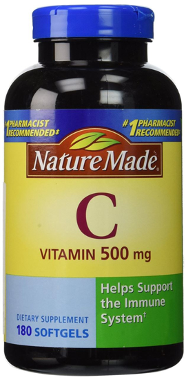 Nature Made Vitamin C Liquid Softgel 500mg 180 Softgels