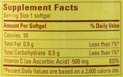 Picture of Nature Made Vitamin C Liquid Softgel 500mg 180 Softgels