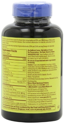 Picture of Nature Made Fish Oil Omega-3 1200 mg 100 Softgels