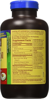 Picture of Nature Made Organic Flaxseed Oil 1400 mg Omega-3-6-9 for Heart Health - 300 Softgels
