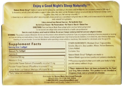 Picture of Nature Made Natural Sleep Aid Liquid Softgels, 30ct