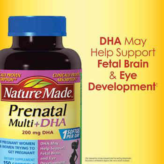 Picture of Nature Made Prenatal Multi+dha 200 Mg Dha for Women 12 Months Prior to Childbirth: 150 Softgels