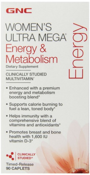 Picture of GNC Women's Ultra Mega-Energy & Metabolism 90 Caplets