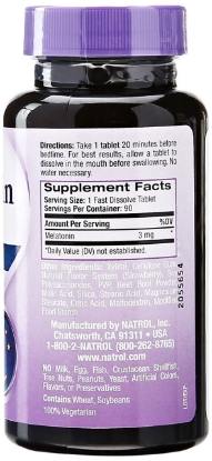 Picture of Natrol Melatonin 3mg Fast Dissolve Tablets, Strawberry, 90-Count