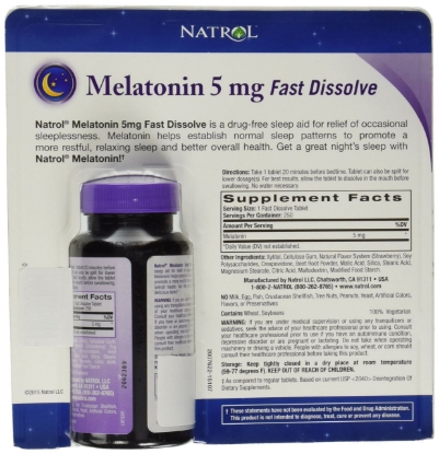 Picture of Natrol Melatonin 5mg Fast Dissolve - 250 ct.
