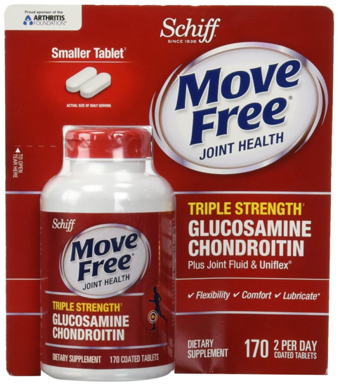 Picture of Schiff Move Free Joint Health Dietary Supplement Triple Strength 170 Tablets