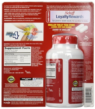 Picture of Schiff Move Free Joint Health Dietary Supplement Triple Strength 170 Tablets