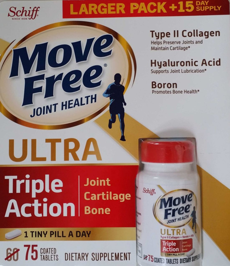 Picture of Schiff Move Free Ultra 75 Coated Tablets