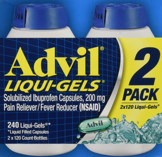 Picture of Advil Liquigels, 200 Miligrams, 240 Count 200mg