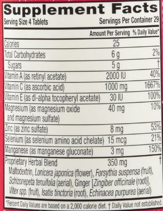 Picture of Airborne Blast of Vitamin C Very Berry 116 Chewable Tablets