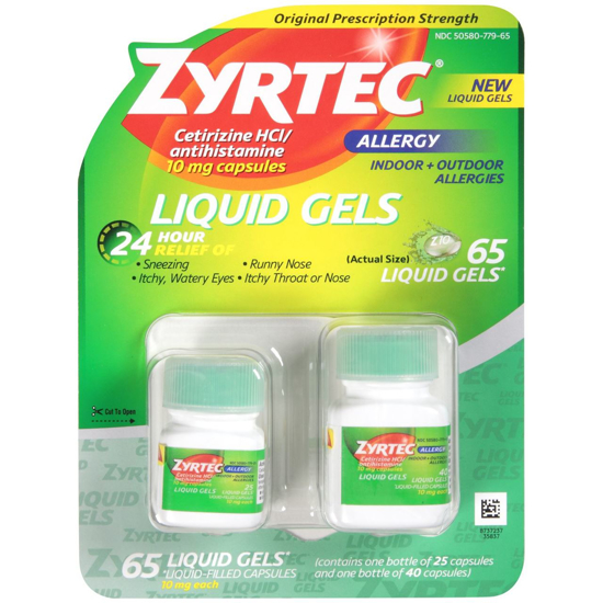 Picture of Zyrtec Liquid Gels, 65 Liquid Gels
