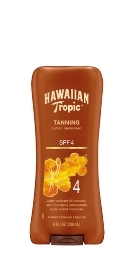 Picture of Hawaiian Tropic Sun Tanning Sunscreen Lotion, SPF 4 - 8 oz