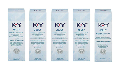 Picture of Ky Jelly Personal Lubricant: 5 Packs of 2 Oz