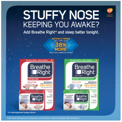 Picture of Breathe Right Nasal Strips Extra, Sensative Skin: 44 Clear Strips